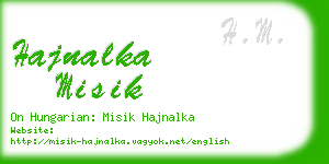 hajnalka misik business card